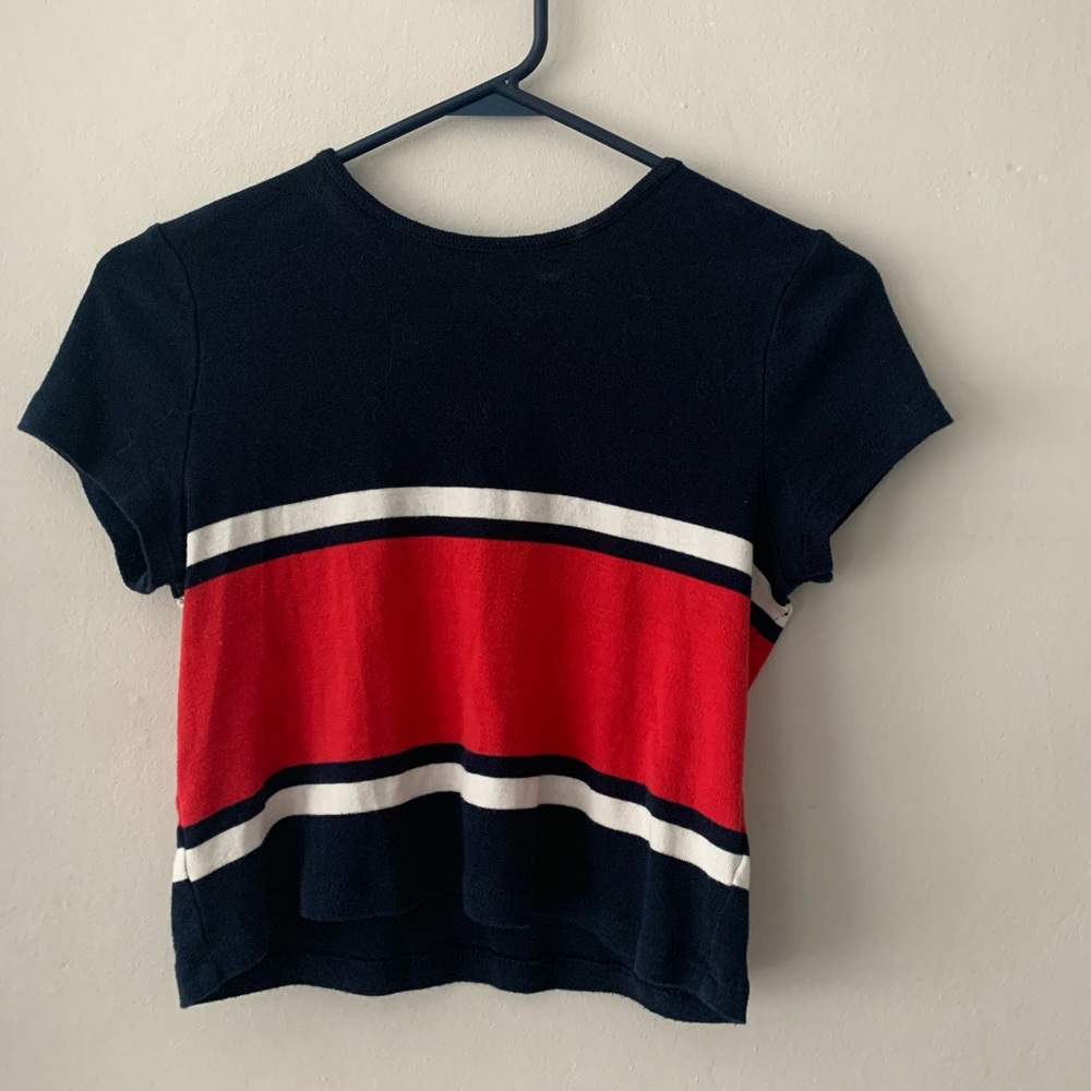 Charlotte Russe Navy, Red, White Top